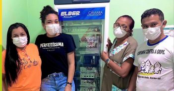 Entrega de uma câmara fria nova para sala de vacina do Distrito de Canaã